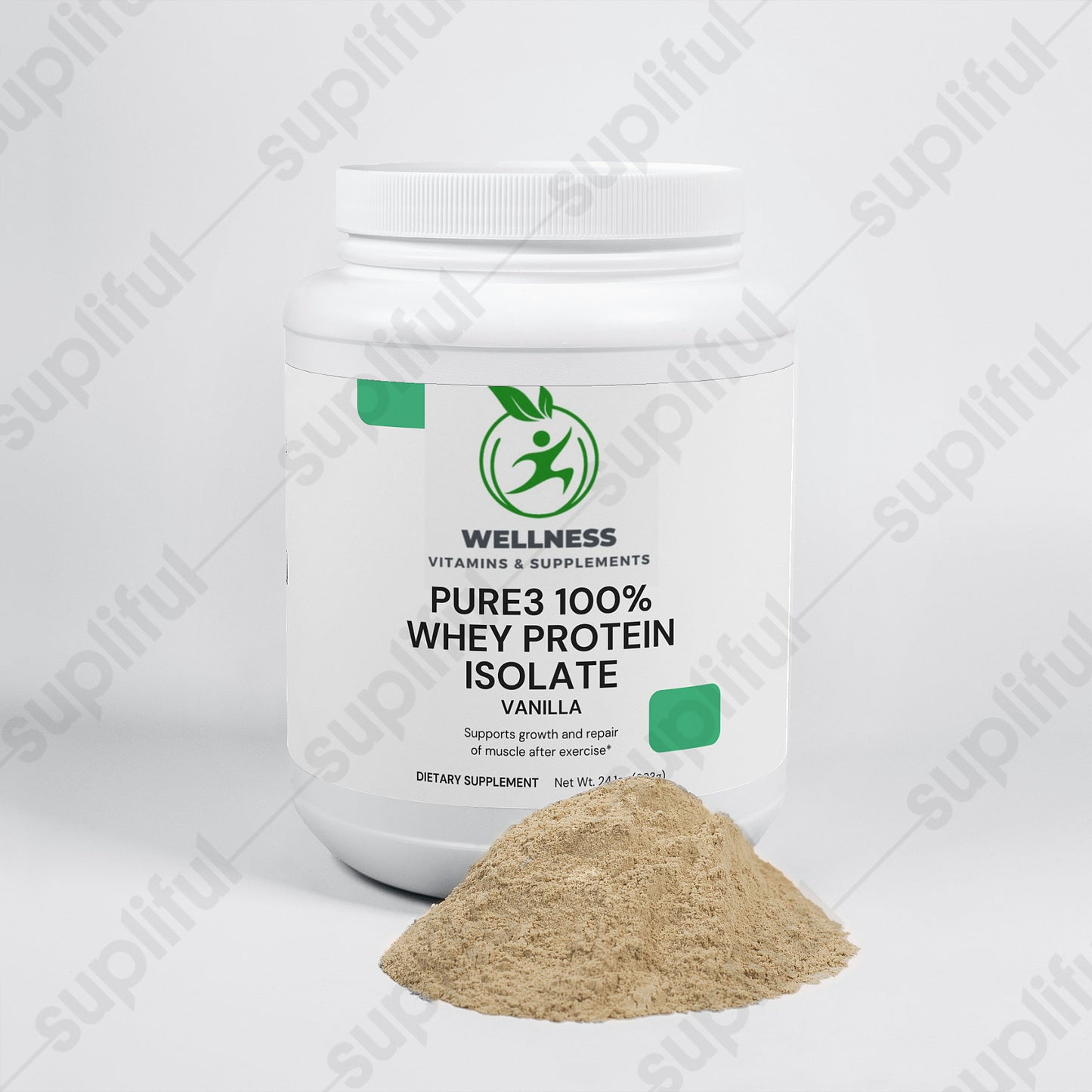 Pure3 100% Whey Protein Isolate (Vanilla)