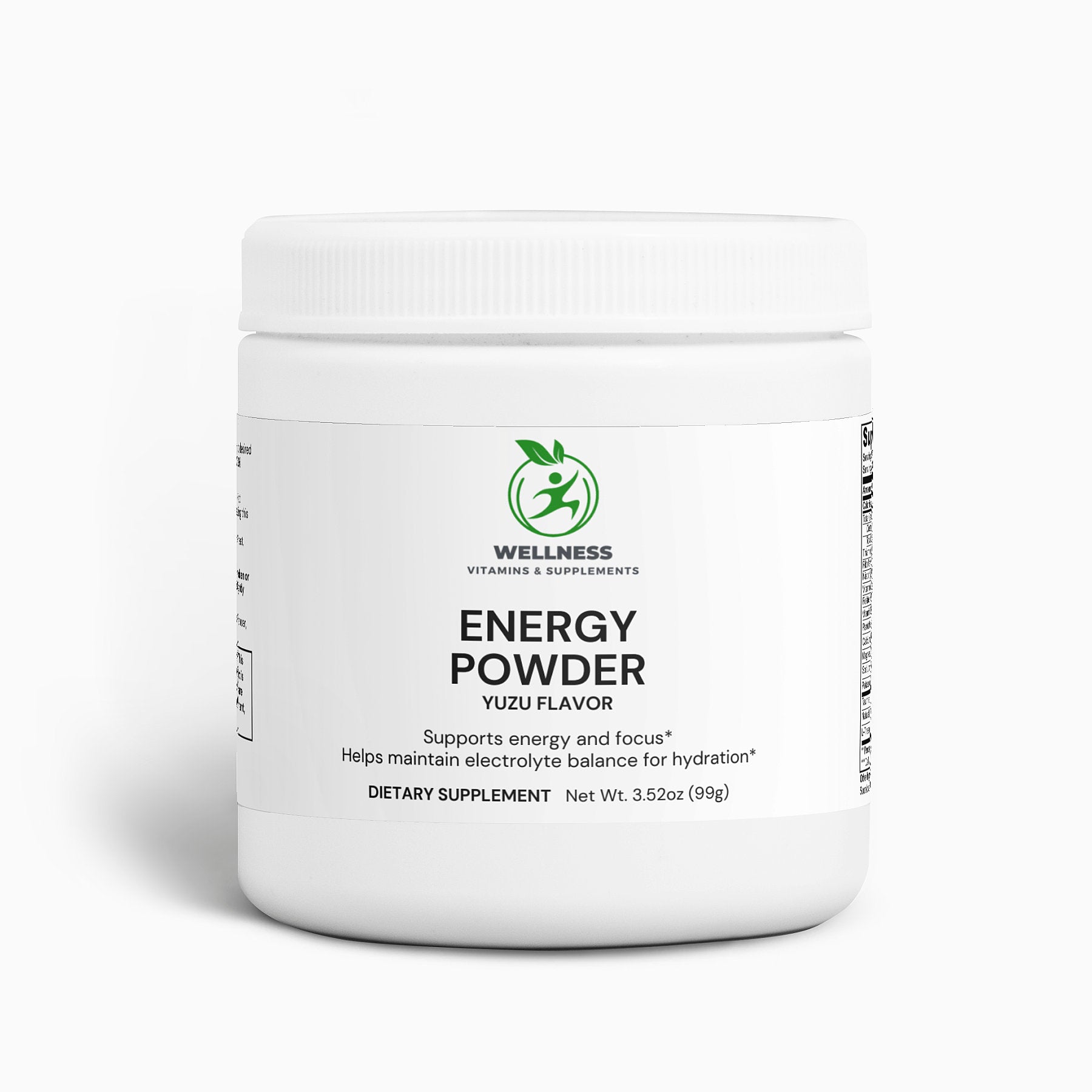 A pouch of Energy Powder (Yuzu Flavor) next to a glass of yuzu-infused drink, highlighting its refreshing taste and energy-boosting benefits.

