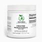 A scoop of Creatine Monohydrate powder next to a shaker bottle and gym weights, highlighting its muscle-building and performance-enhancing benefits.

