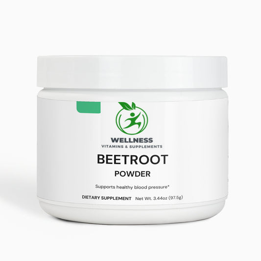 A vibrant red powder made from dried beets, rich in nutrients and perfect for boosting energy and overall health.
